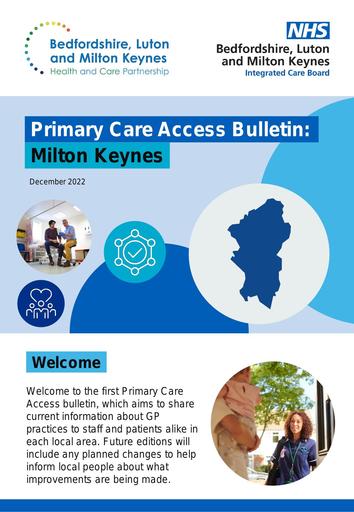 Milton Keynes Primary Care Access Bulletin - December 2022