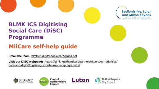 BLMK DiSC MiiCare self-help guide