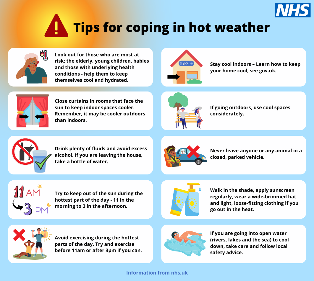 Beat The Heat Heatwave Alert Bedfordshire Luton And Milton Keynes Integrated Care System 1247