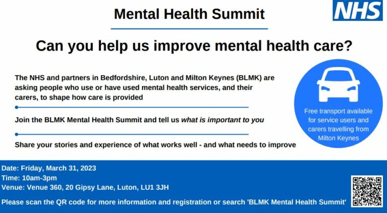 BLMK Mental Health Summit - Bedfordshire, Luton and Milton Keynes ...