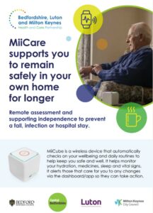 MiiCare supports you to remain safely in your own home for longer | BLMK poster