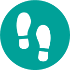 GaitSmart icon of footprints